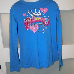 The Children's Place Princess Personality Blue LS Shirt Size M (7/8) Girl's NWOT